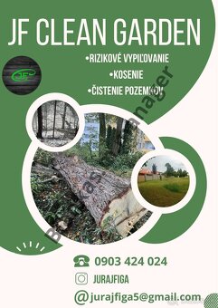 Kosenie krovinorezom, spiľovanie stromov, pílenie dreva - 6