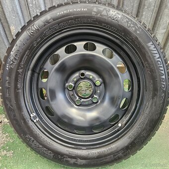 Takmer nová zimná sada VW - 5x112 r16 + 205/55 r16 - 6