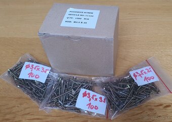 Konfirmáty, spojovačky, podpery, skrutky do dreva. - 6