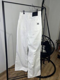 Nohavice high-weist, wide leg - 6