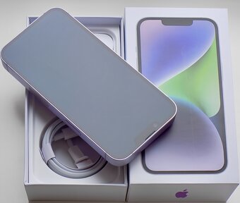 iPhone 14 Purple BATERIE 100% TOP - 6