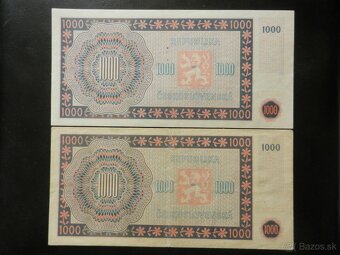 Bankovka 1000Kčs 1945 - 6