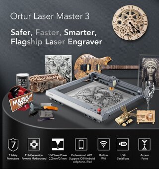 Laserová gravírka - Ortur Laser Master 3 - 6