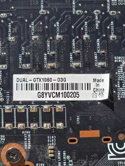 Grafická karta Asus Dual GeForce GTX 1060 Gaming OC 3GB GDDR - 6
