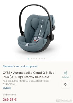 CYBEX Autosedačka Cloud G i-Size Plus (0-13 kg) Stormy Blue - 6