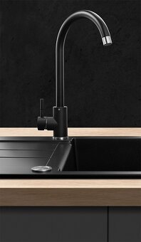 Matná čierna drezová batéria Concept - 6