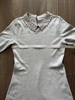 Esmara damske midi zimne saty, sive, dlhy rukav S/M - 6