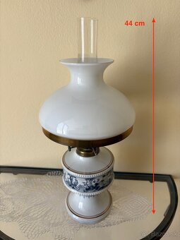 Stolná petrolejová lampa s cylindrom Wallendorf V-44cm - 6