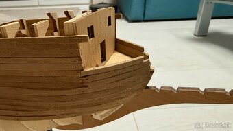 drevený model lode nedokončený - 6