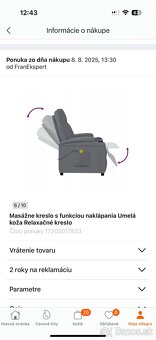 Predám masážne kreslo. - 6