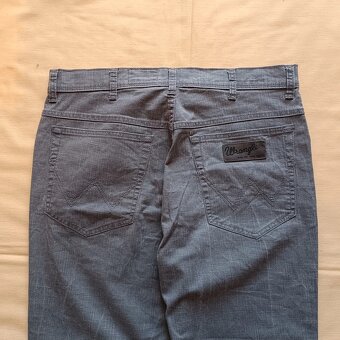 Wrangler sivé rovné džínsy široké rifle texas W34 L30 - 6