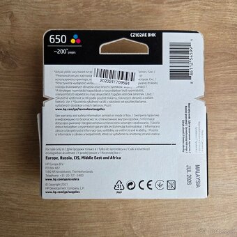 NOVE: Originalna atramentova napln HP650 - 6