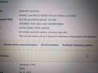 Notebook Dell Latitude 5410 i5-10310U/16GB RAM/B-kat/FHD/SSD - 6