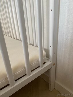 Detská postieľka k posteli 120x60 s matracom - 6