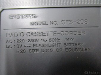 SONY CFS-208 - 6