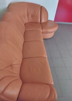 Kožená rohová sedacia súprava - ako NOVÁ, BEZ POŠKODENIA - 6