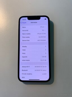 iPhone 13 mini 128GB 84% Zdravie baterie - 6