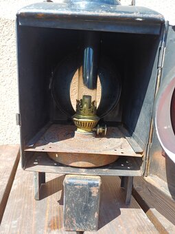 Stara železničiarska lampa - 6