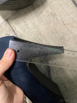 Modré semišové lodičky - 6