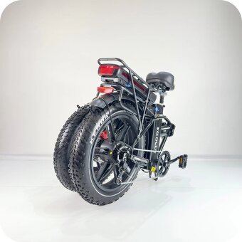 Skladací ektricky bicykel Fatbike 0 Km 24 Ah Bateria Moped - 6