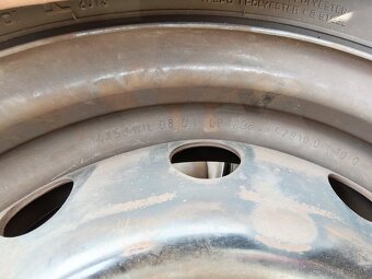 plechové disky 14x5J + letné pneu - 6