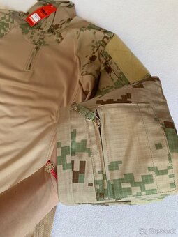 Taktické tričko combat púštne vzor digital - 6