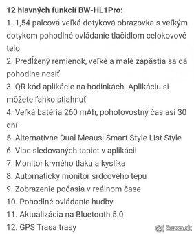 Profesionálne Smart hodinky s množstvom funkcií - nové - 6