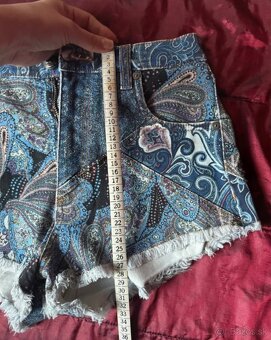 Etro kratke denim nohavice so vzorom - 6
