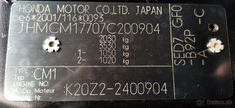 Honda Accord Tourer 2.0 i v-tec 11/2007 - 6