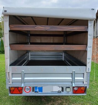 PREDÁM BRZDENÝ PRÍVESNÝ VOZÍK UNIKOL 1300kg 2,5m x 1,5m. - 6