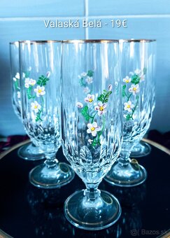 Poháre na víno,sekt , váza - 6