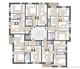 Veľkometrážny 2 izbový byt s komorou, /62,79 m2/, na predaj - 6