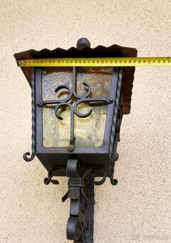 Kované železné nástenné svetlo do exteriéru - 6
