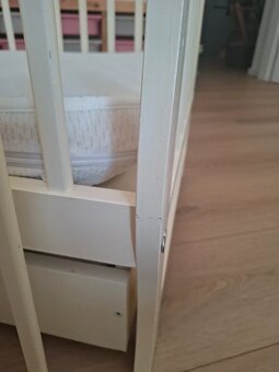 Detská postieľka so zásuvkou a matracom - 6
