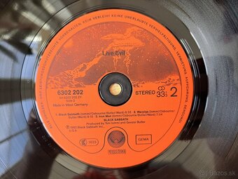 Lp BLACK SABBATH  - Live Evil . - 6