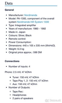 Nordmende PA 1300 - 6