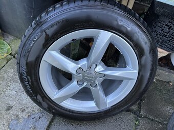 Disky originál Audi R16 5x112 + letné pneu - 6