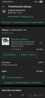 Ratanove hojdiacie kreslo - 6