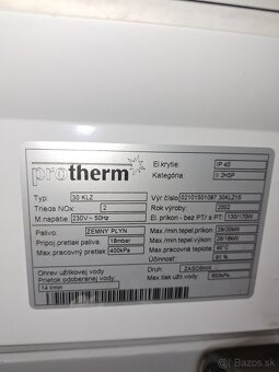 Predám liatinový plynový kotol Protherm 30KLZ so zásobníkom - 6