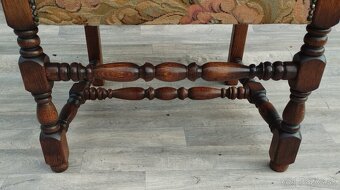 Kreslo starožitné v štýle Ľudovíta XIII . - 6