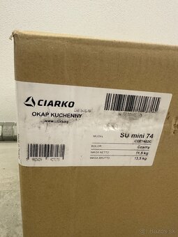 Odsávač pár Ciarko Design SU Mini 74 Black - 6