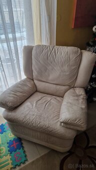 Relaxačné kožené kreslo - 6