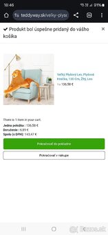 Nadrozmerne plysove hracky Lev a Tiger a plysova sedacka - 6