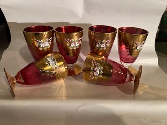 Pohár nový bór Bohemia výška 10cm 6 kus spolu 50€ - 6
