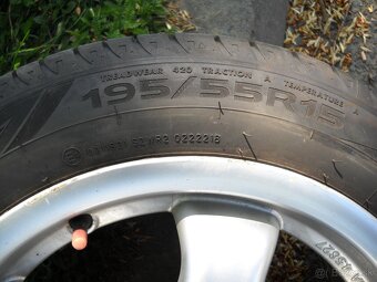 Sada alu letních kol Škoda 15" 5x100 - 6