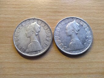 500 Talianských Lír Ag 1958, 1960 a 1961 - 6