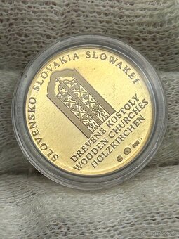 Zlato zlatá medaila drevené chrámy sakrálna architektúra - 6