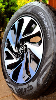 alu R16 5x114,3 orig. Honda Civic, pneu 215/55, ako NOVÉ - 6