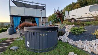 Nová hydromasážna vírivka (kúpacia kaďa) s externou pieckou - 6