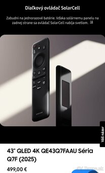 nový Smart TV Samsung QLED 43" 2025 - 6